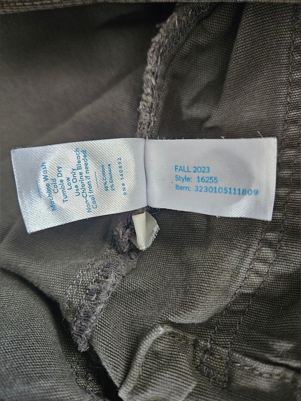 Marine Layer Olive Green Utility Mid-rise Straight Leg Stretch Pants Size 30 - Picture 14 of 15